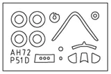 Krabice stavebnice Arma Hobby 70073 P-51D Mustang Very Long Range v měřítku 1/72 — obrázek 4