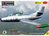 Krabice stavebnice Kovozávody Prostějov 1/72 Dassault MD-450 Ouragan KPM0531
