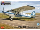Krabice stavebnice Kovozávody Prostějov KPM0538 Piper PA-18 Super Cub v měřítku 1/72