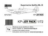 Krabice plastikové stavebnice Kovozávody Prostějov 1/72 Supermarine Spitfire Mk.IX Joypack