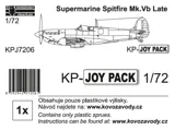 Krabice stavebnice Kovozávody Prostějov KPJ7206 Supermarine Spitfire Mk.Vb Late JOYPACK 1/72