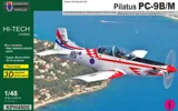 Krabice stavebnice Kovozávody Prostějov 1/48 Pilatus PC-9B/M Hi-Tech, cvičný turbovrtulový letoun