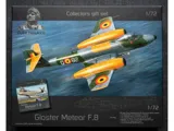Balení Duke Hawkins 1/72 Gloster Meteor Limited Edition se stavebnicí, knihou, obtisky a doplňky