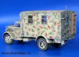 Konverzní sada Plus Model 108 Opel Blitz Radio Car 1/35 – resinové díly, fotolepty a folie