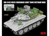 Krabice stavebnice Rye Field Model RFM5142 M551 Sheridan lehký tank v měřítku 1/35 — obrázek 2