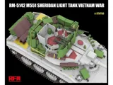Krabice stavebnice Rye Field Model RFM5142 M551 Sheridan lehký tank v měřítku 1/35 — obrázek 3