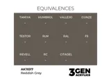 Lahvička akrylové barvy AK Interactive 3GEN AK11017 načervenalá šedá Reddish Grey 17 ml — obrázek 2