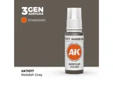 Lahvička akrylové barvy AK Interactive 3GEN AK11017 načervenalá šedá Reddish Grey 17 ml