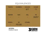 Lahvička akrylové barvy AK Interactive 3GEN AK11034 středně písková Medium Sand 17 ml — obrázek 2