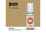 Lahvička akrylové barvy AK Interactive 3GEN AK11058 hnijící maso (Decomposed Flesh) 17 ml