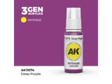 Lahvička akrylové barvy AK Acrylics 3GEN AK11074 tmavá purpurová 17 ml