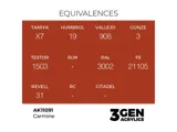 Lahvička akrylové barvy AK Interactive 3GEN AK11091 karmínová červená Carmine 17 ml — obrázek 2