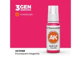 Lahvička akrylové barvy AK Interactive 3GEN AK11068 fluorescenční purpurová 17 ml