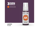 Lahvička akrylové barvy AK Acrylics 3GEN AK11073 fialová 17 ml