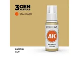 Lahvička akrylové barvy AK Acrylics 3GEN AK11031 Buff pískově béžová 17 ml