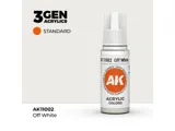 Lahvička akrylové barvy AK Acrylics 3GEN AK11002 lomená bílá (Offwhite) 17 ml