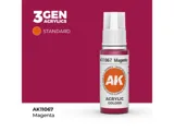 Lahvička akrylové barvy AK Interactive 3GEN AK11067 purpurová Magenta 17 ml