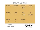Lahvička akrylové barvy AK Interactive 3GEN AK11035 pískově žlutá Sand Yellow 17 ml — obrázek 2