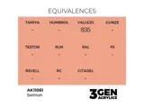 Lahvička akrylové barvy AK Interactive 3GEN AK11061 lososová (Salmon) 17 ml — obrázek 2