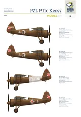 Krabice stavebnice Arma Hobby 70017 PZL P.11c Kresy v měřítku 1/72 — obrázek 3