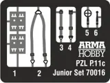 Krabice stavebnice Arma Hobby 70017 PZL P.11c Kresy v měřítku 1/72 — obrázek 8