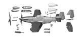 Krabice stavebnice Arma Hobby 70070 P-51D Mustang v měřítku 1/72 — obrázek 13