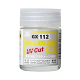 Lahvička čirého lesklého laku Gunze Mr. Color GX112 Super Clear III UV Cut Gloss 18 ml