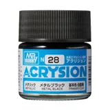 Gunze Acrysion N028 metalická černá (10 ml)