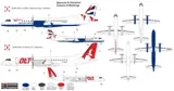 Krabice plastikové stavebnice Kovozávody Prostějov 1/200 SAAB 2000 OLT/British Airways — obrázek 2