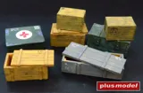 Resinové díly sady Plus Model 096 přepravní bedny v měřítku 1/35 — obrázek 2
