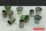 Fotoleptaná planžeta Plus Model 152 kovové kýble a plechovky v měřítku 1/35 — obrázek 2