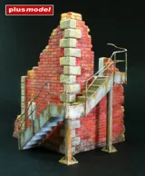 Plus Model 197 tovární roh se schody 1/35 – odlitky z tvrzené sádry pro dioráma — obrázek 2