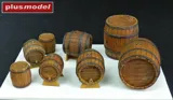 Resinové díly Plus Model 204 dřevěné sudy v měřítku 1/35 pro diorámata — obrázek 2