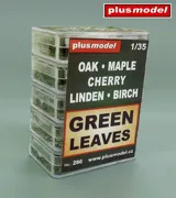 Sada zeleného listí Plus Model 286 v měřítku 1/35, laserem řezané listy pěti dřevin — obrázek 2