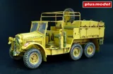 Resinová stavebnice Plus Model 1/35 Morris CDSW Gun tractor – díly, fotolepty a obtisky britského tahače — obrázek 2