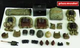 Resinové díly Plus Model 349 německé batohy 1. světové války v měřítku 1/35 — obrázek 2