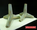 Resinové díly sady Plus Model 1/35 protitankové zátarasy – ježci pro dioráma — obrázek 2