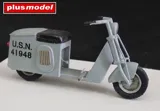 Resinová stavebnice Plus Model 4012 americký skútr solo v měřítku 1/48 s fotolepty a obtisky — obrázek 3