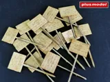 Laserem řezané dřevěné cedule Plus Model 4019 Achtung minen „Pozor miny" v měřítku 1/48 — obrázek 2