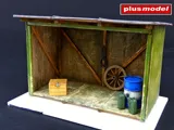 Plus Model 4051 kůlna 1/48 – laserem řezané dřevěné díly a resinové díly pro dioráma — obrázek 3