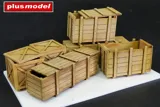 Resinové díly Plus Model 453 velké dřevěné přepravní bedny v měřítku 1/35 — obrázek 2