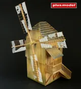 Stavebnice Plus Model 469 větrný mlýn v měřítku 1/35 z laserem řezaných dřevěných dílů — obrázek 2