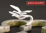 Diorámový set Plus Model 490 parková fontána s labutěmi v měřítku 1/35, sádrové a resinové díly — obrázek 2