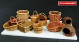 Resinové díly a fotolepty Plus Model 507 proutěné košíky malé v měřítku 1/35 — obrázek 2