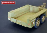 Resinová stavebnice Plus Model 1/35 US přívěs M7 tandem axle, díly z resinu a 3D tisku — obrázek 2