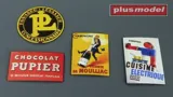 Sada Plus Model 570 – francouzské plechové reklamní cedule 30. a 40. let v měřítku 1/35 — obrázek 3