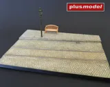 Diorámová podložka Plus Model 618 v měřítku 1/35 – dlážděná ulice s tramvajovými kolejemi — obrázek 3