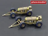 3D tištěný set Plus Model AL3017 pumový vozík Mk II s bombou 500 lb v měřítku 1/32 — obrázek 2