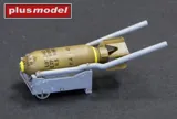 Plus Model AL3021 ruční pumový vozík Mk.I 1/32 – díly z 3D tisku a puma 250 lb — obrázek 2
