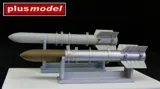 Resinová sada Plus Model AL4030 raketa Tiny Tim dlouhá 1/48 s manipulačním vozíkem — obrázek 2